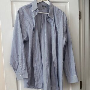 Van Heusen Men's Classic Blue Pinstripe Shirt